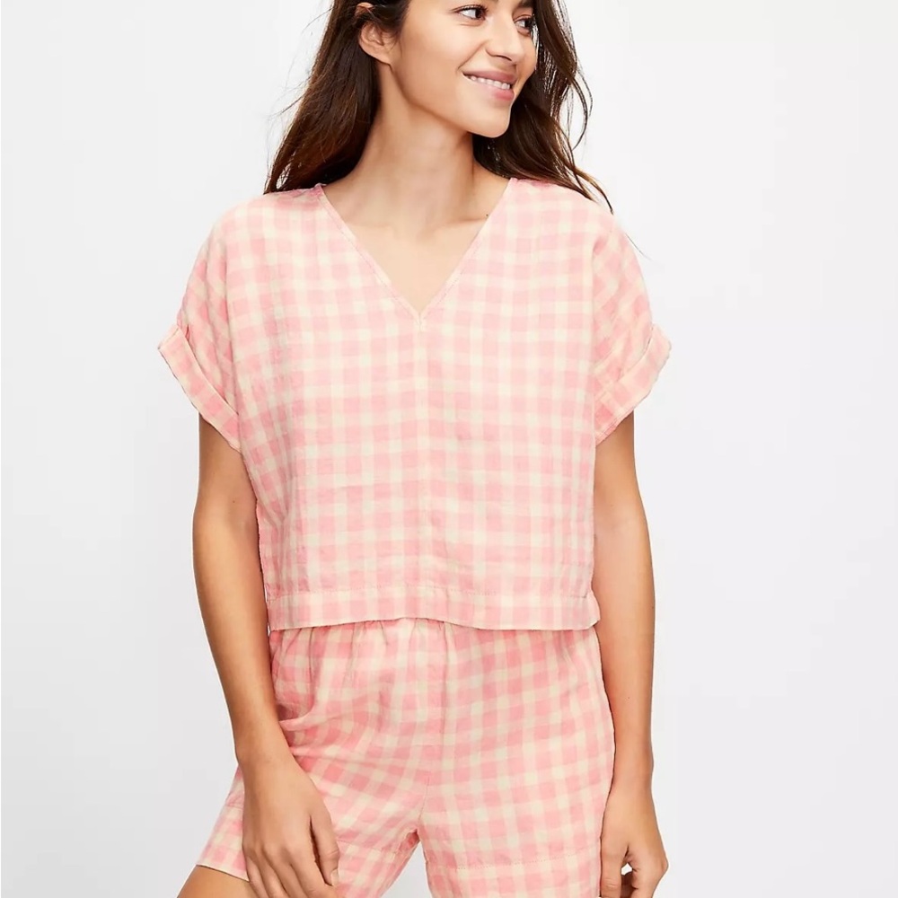 LAST WEEK 🎉  Gingham Linen Matching Set